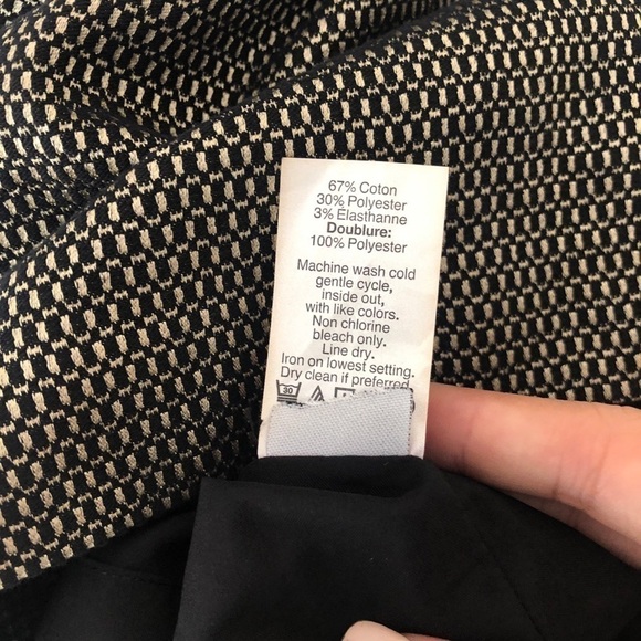 NWT Madewell Jacquard Metallic Black Skirt - Picture 7 of 7